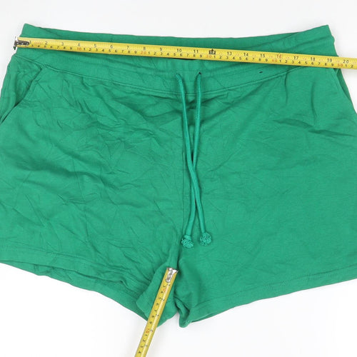 Marks and Spencer Women's Green Size 22 Jersey Sweat Shorts