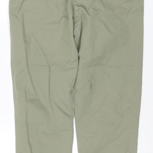 Marks and Spencer Men's Green Slim Fit Chino Trousers Size 10
