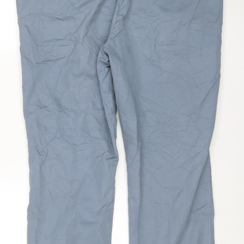 Marks and Spencer Men's Blue Regular Chino Trousers 42 W 29 L