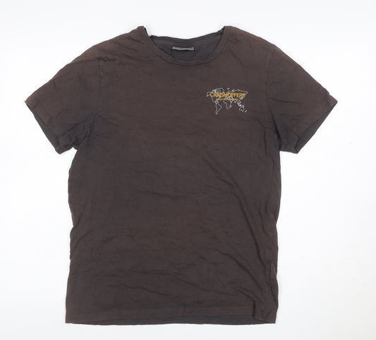 Craghoppers Men's Brown Cotton Crew Neck Short Sleeve T-Shirt L