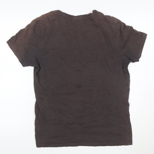 Craghoppers Men's Brown Cotton Crew Neck Short Sleeve T-Shirt L