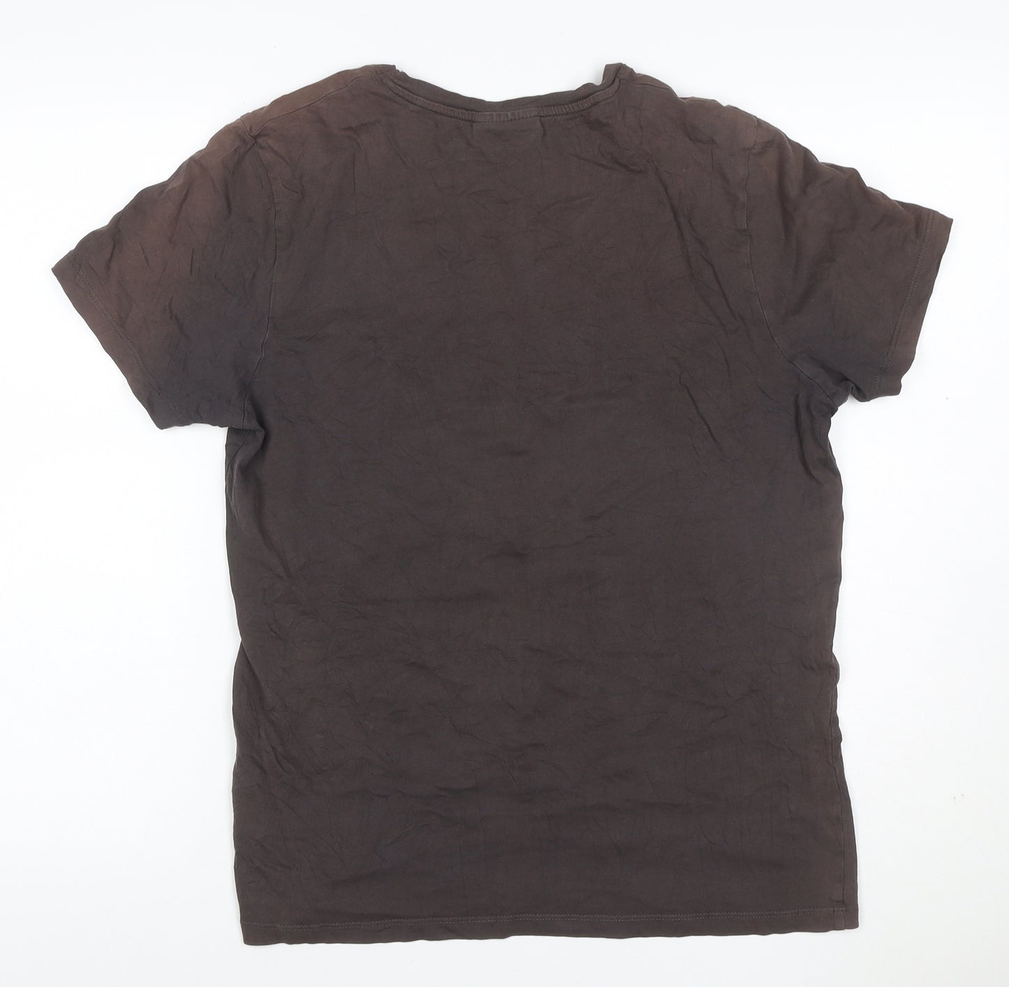 Craghoppers Men's Brown Cotton Crew Neck Short Sleeve T-Shirt L