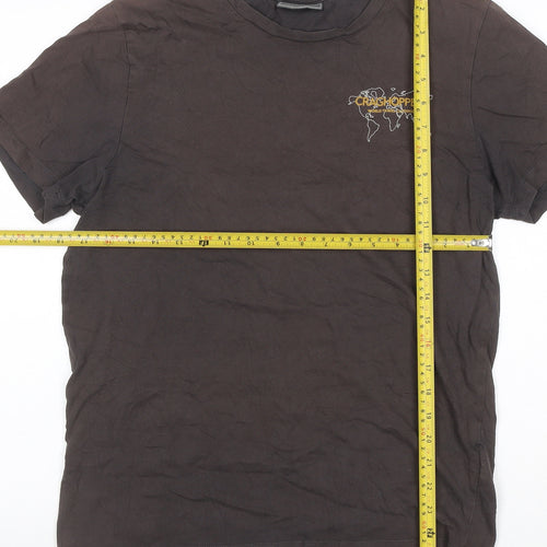 Craghoppers Men's Brown Cotton Crew Neck Short Sleeve T-Shirt L