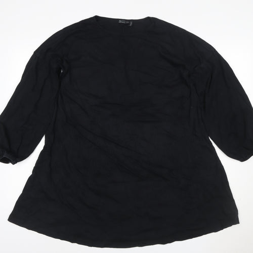 ASOS DESIGN Women’s Black Size 8 Shift Dress Long Sleeve