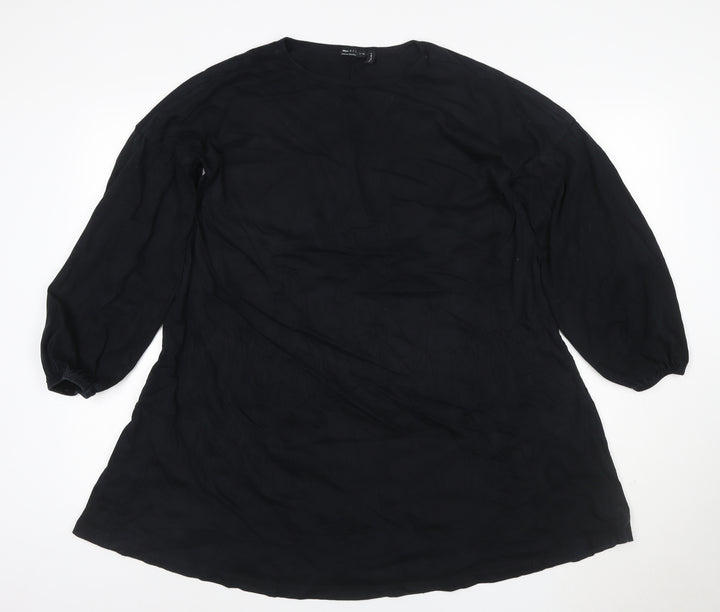 ASOS DESIGN Women’s Black Size 8 Shift Dress Long Sleeve