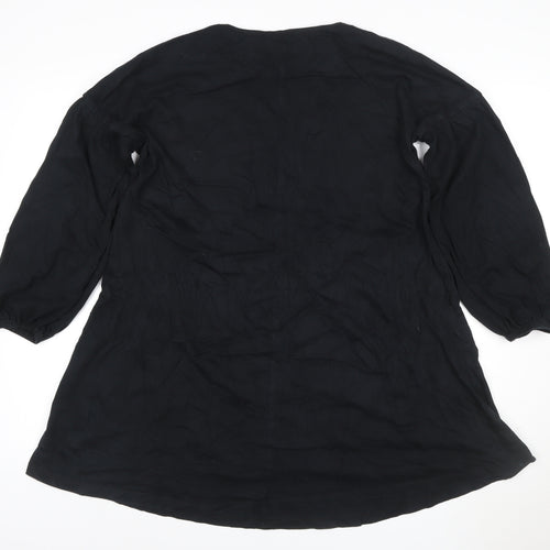 ASOS DESIGN Women’s Black Size 8 Shift Dress Long Sleeve