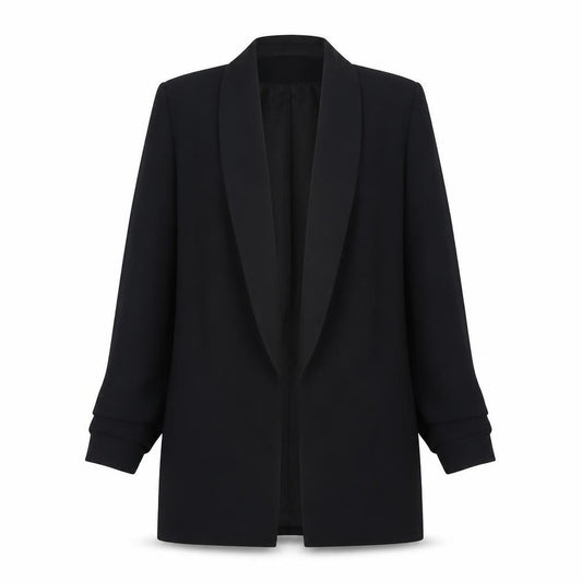 River Island Women’s Black Size 6 Long Tuxedo Blazer Jacket