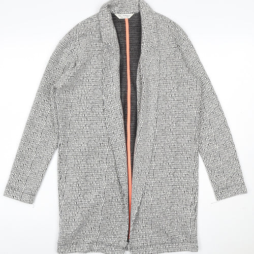 Mara Selvidge Women’s Grey Longline Woven Blazer Jacket Size 8