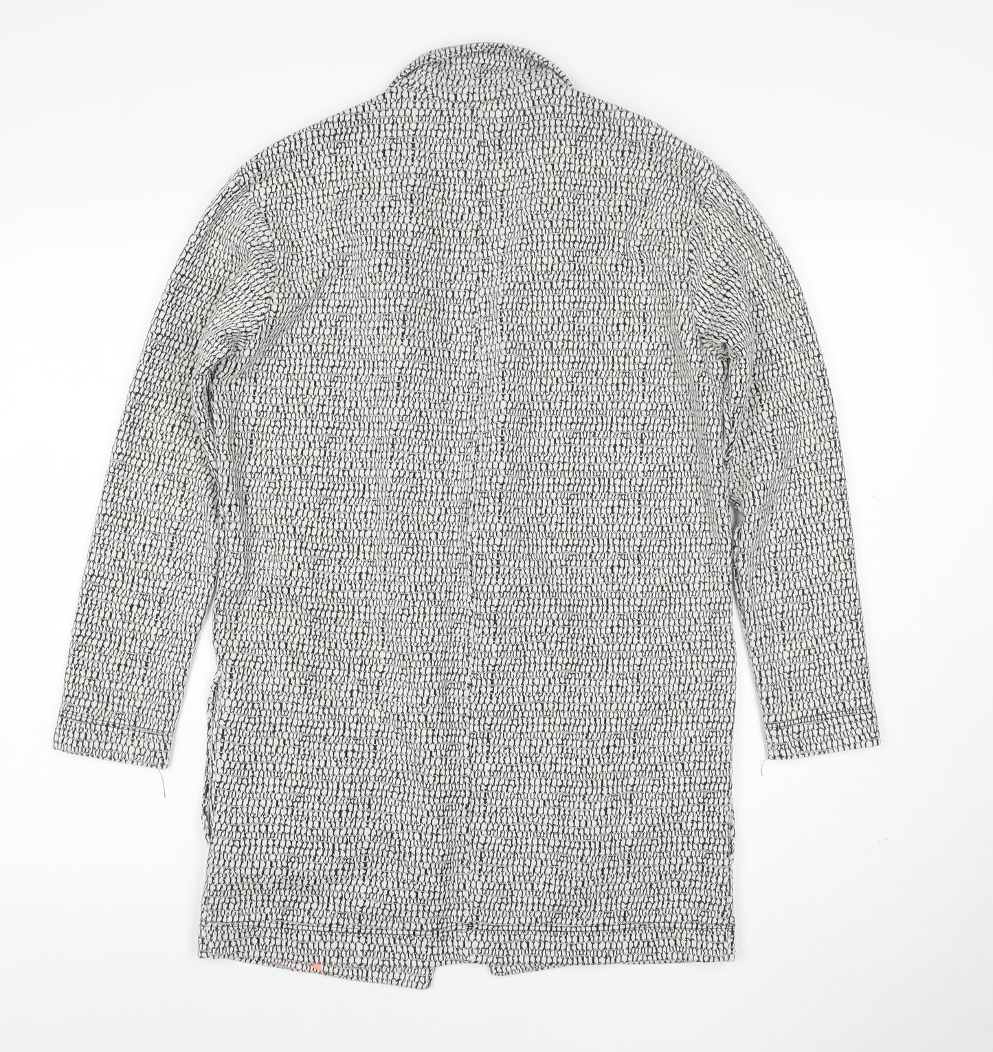 Mara Selvidge Women’s Grey Longline Woven Blazer Jacket Size 8