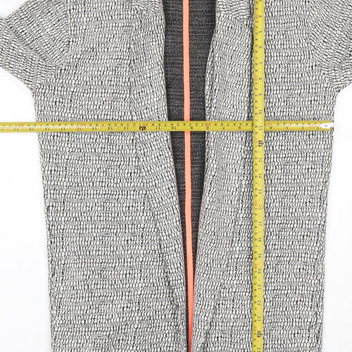 Mara Selvidge Women’s Grey Longline Woven Blazer Jacket Size 8
