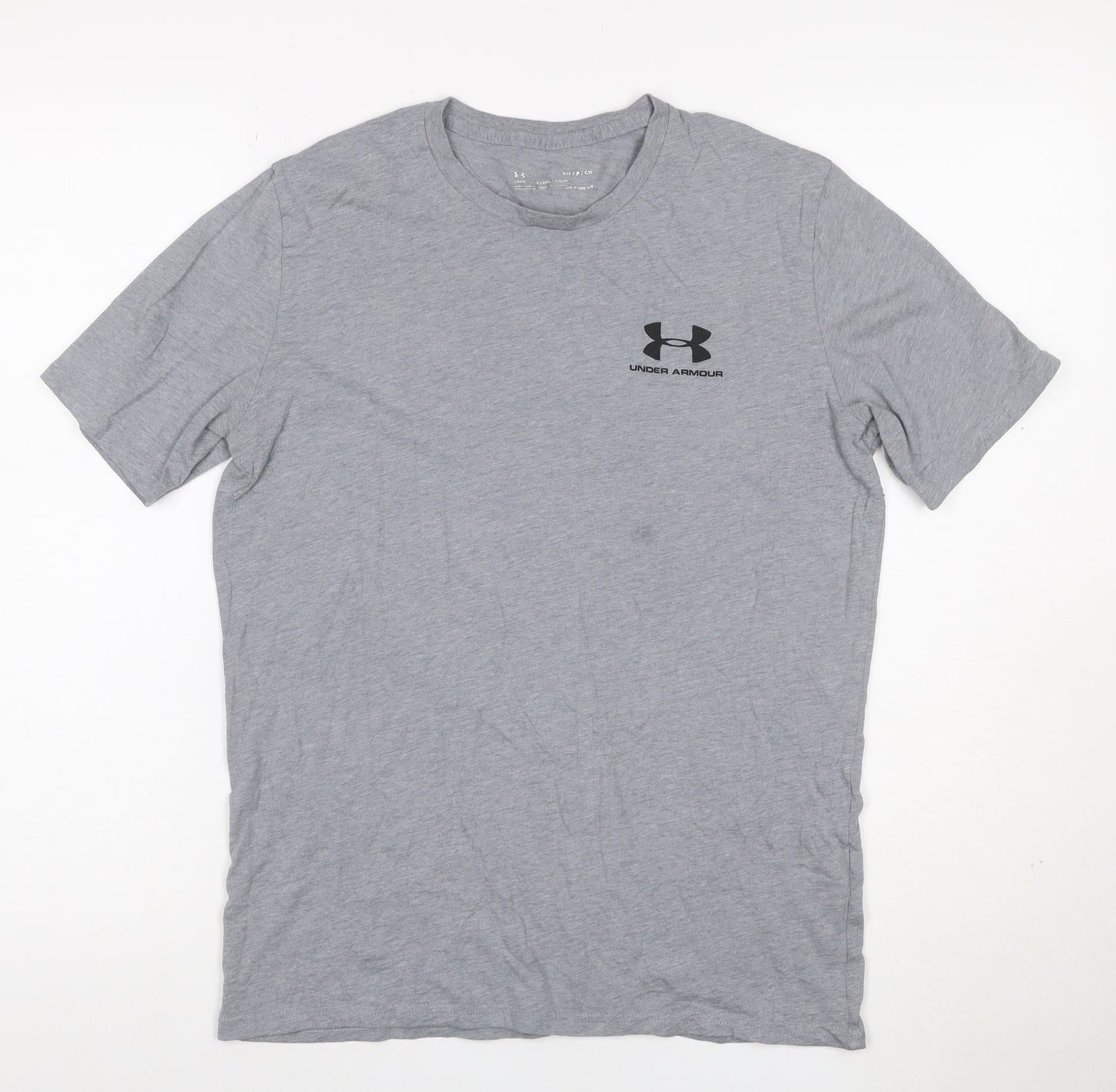 Under Armour Men's Grey HeatGear Loose Fit Crew Neck T-Shirt Size S