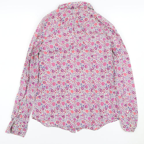 J.Crew Women’s Multicoloured Floral Cotton Button-Up Shirt Size 2XS