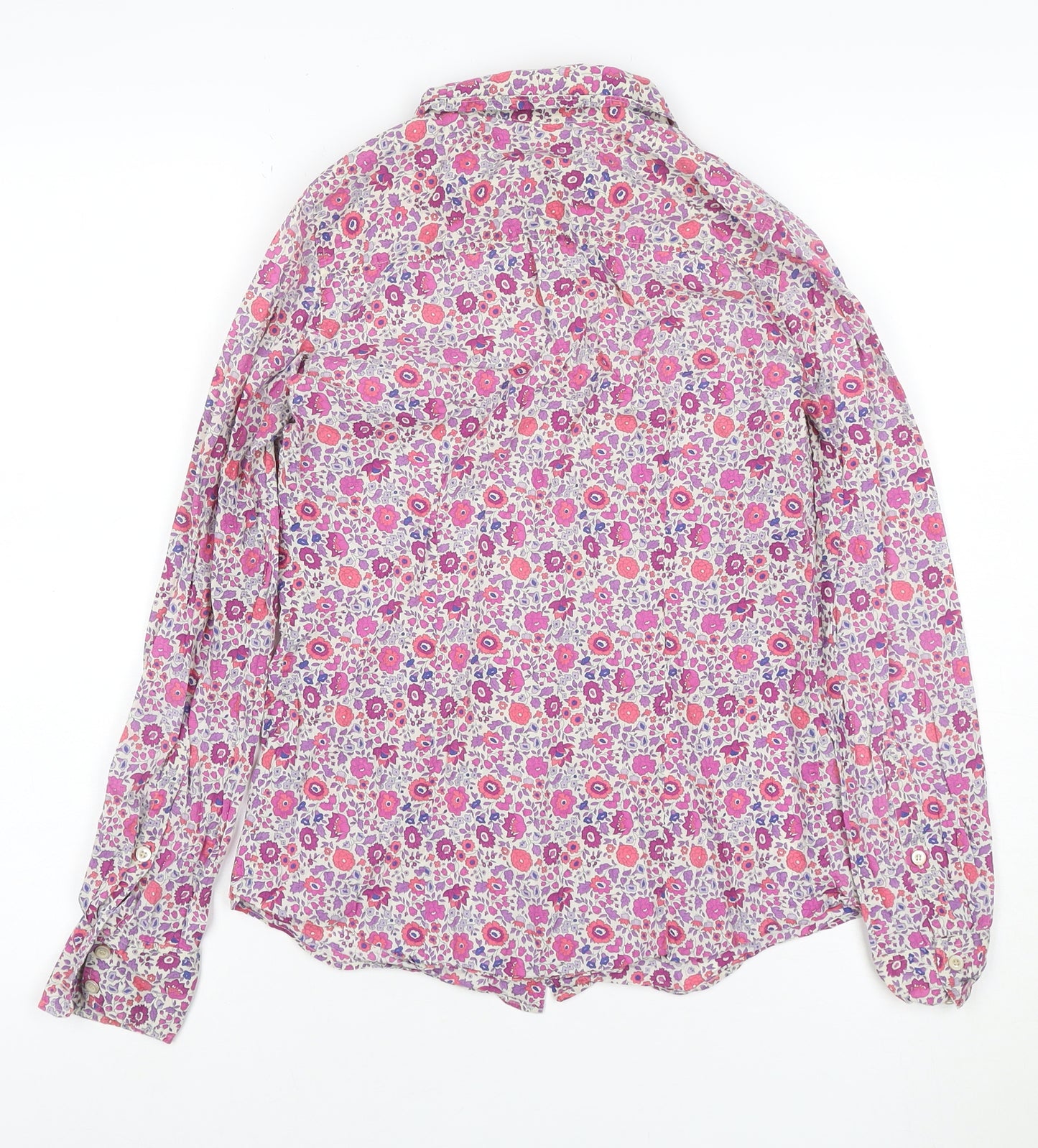 J.Crew Women’s Multicoloured Floral Cotton Button-Up Shirt Size 2XS