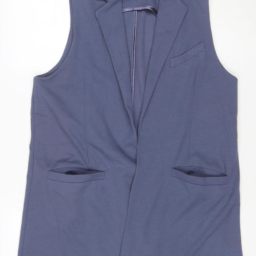 Select Women Blue Size 16 Sleeveless Tailored Suit Waistcoat