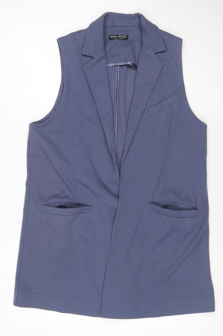 Select Women Blue Size 16 Sleeveless Tailored Suit Waistcoat