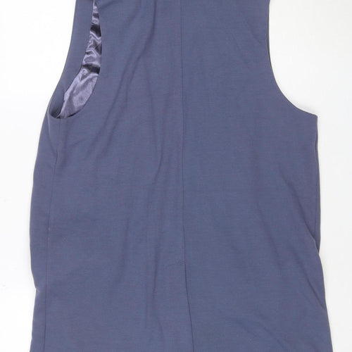 Select Women Blue Size 16 Sleeveless Tailored Suit Waistcoat