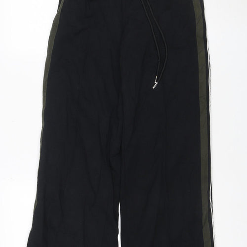Marks and Spencer Women’s Black Jogger Trousers Size 8 Wide-Leg