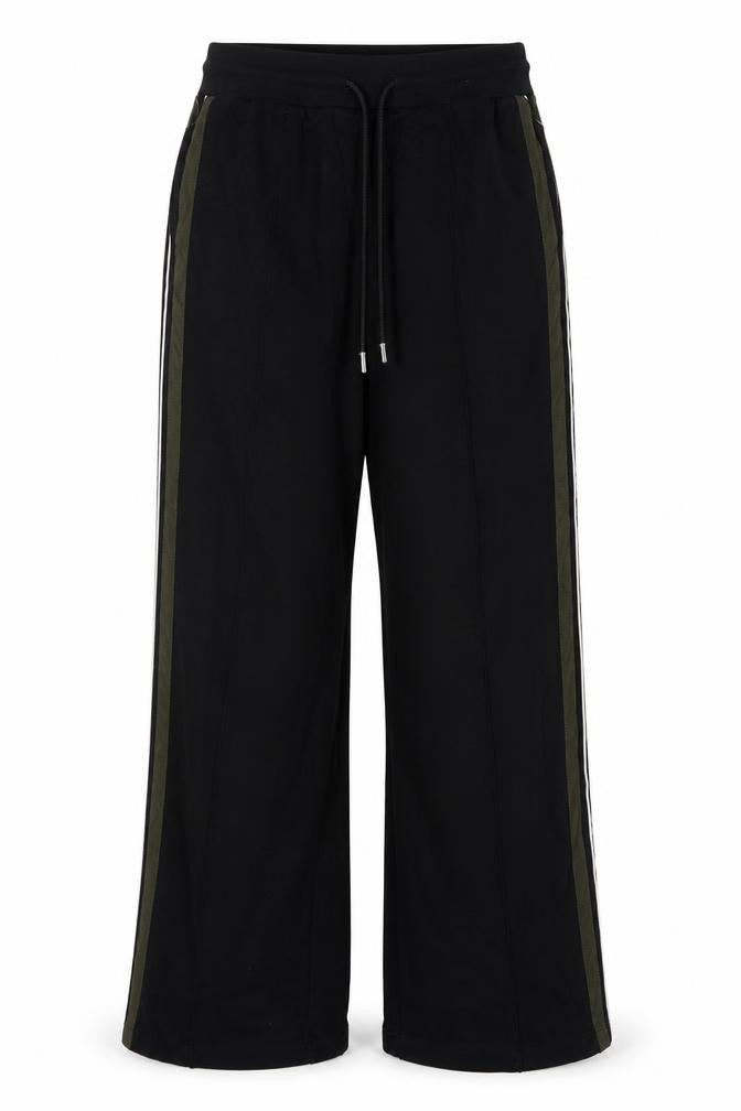 Marks and Spencer Women’s Black Jogger Trousers Size 8 Wide-Leg