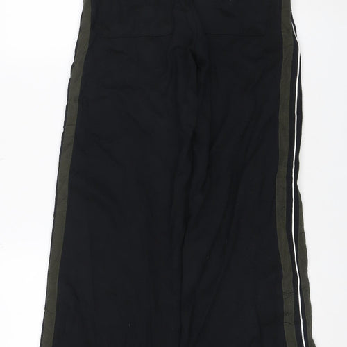 Marks and Spencer Women’s Black Jogger Trousers Size 8 Wide-Leg