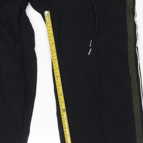 Marks and Spencer Women’s Black Jogger Trousers Size 8 Wide-Leg