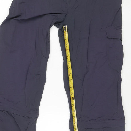 Craghoppers Womens Black Cargo Travel Trousers Size 10 Regular