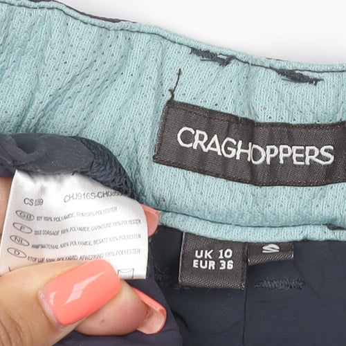 Craghoppers Womens Black Cargo Travel Trousers Size 10 Regular