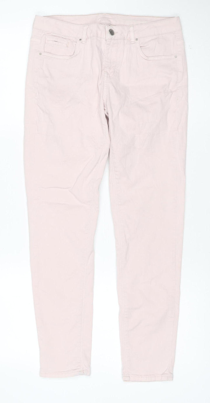 Richmond Women Pink Straight Denim Stretch Jeans Size 12