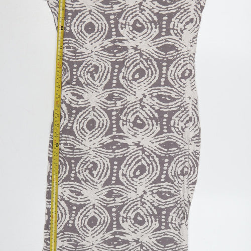A Postcard From Brighton Women's Grey Geometric Bodycon Midi Dress M