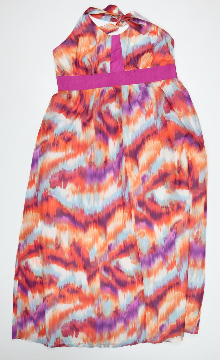 Et Vous Women’s Multicoloured Size 20 Halter Midi Dress