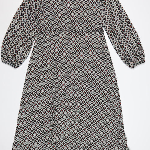 Marks and Spencer Women's Multicoloured Size 14 A-Line Midi Dress