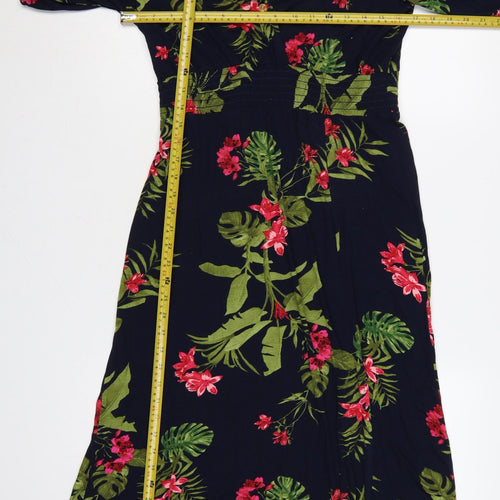 Roman Women’s Multicoloured Floral Midi Fit & Flare Dress Size 12