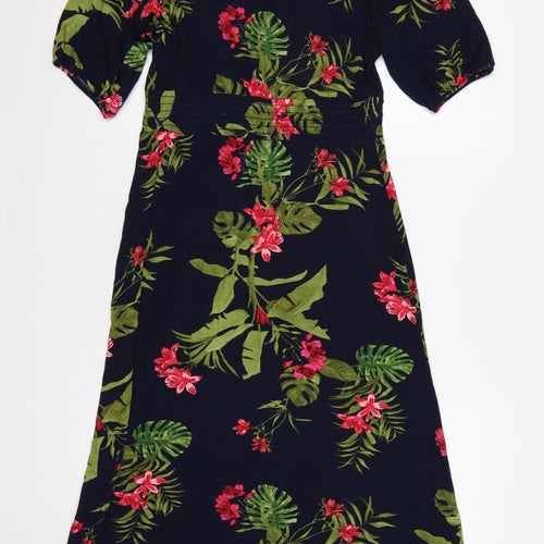 Roman Women’s Multicoloured Floral Midi Fit & Flare Dress Size 12
