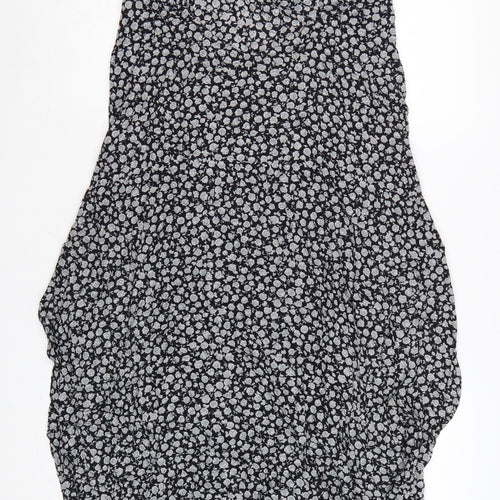 Motel Women's Black Floral Midi Slip Dress Size M