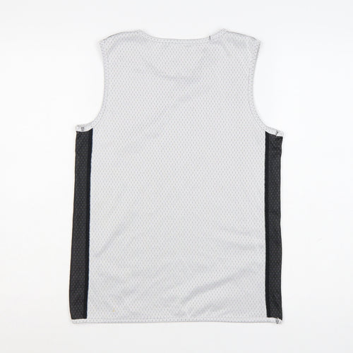 National Basketball League Boys Grey Mesh Basketball Tank Top Size 14 Years