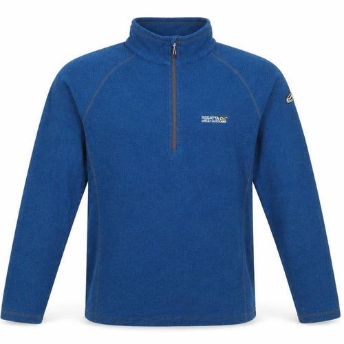 Regatta Men's Blue 1/4 Zip Fleece Pullover Sweatshirt L