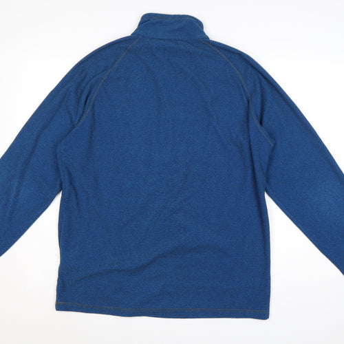 Regatta Men's Blue 1/4 Zip Fleece Pullover Sweatshirt L