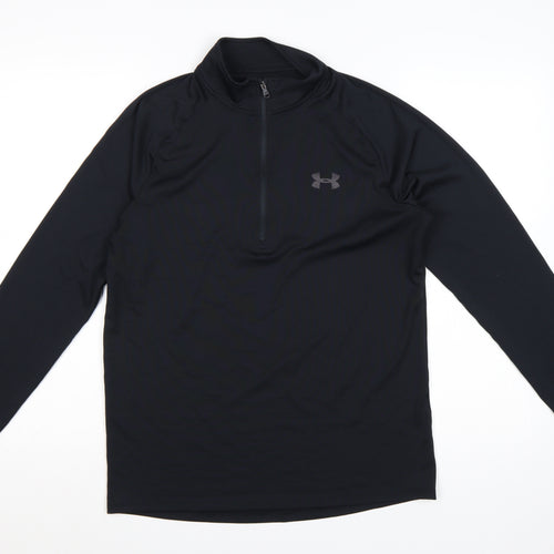 Under Armour Men's Black Small 1/4 Zip Pullover Sweatshirt