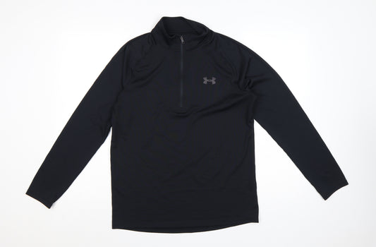 Under Armour Men's Black Small 1/4 Zip Pullover Sweatshirt