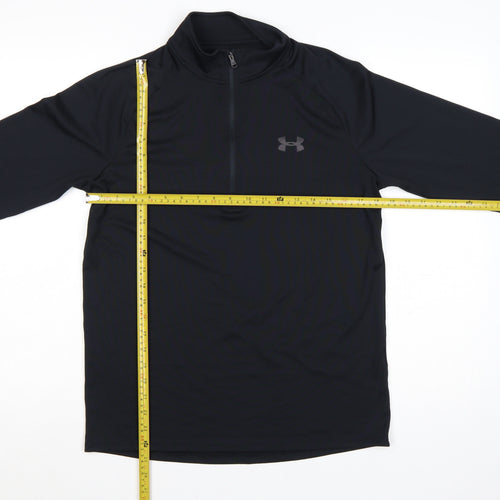 Under Armour Men's Black Small 1/4 Zip Pullover Sweatshirt