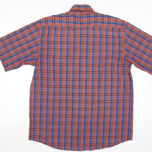 Rich Brother Men's Multicoloured Check Short Sleeve Cotton Shirt 17/43 Regular