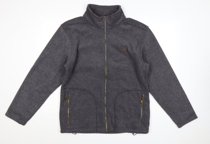 Regatta Mens Grey Full Zip Fleece Outdoor Jacket Size L