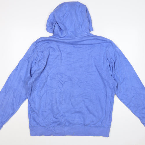 Nike Men's Blue L Pullover Hoodie Fleece Sportswear
