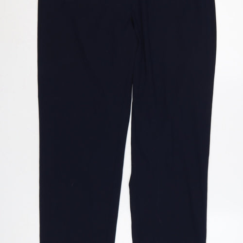 Marks and Spencer Women’s Blue Size 12 Long Straight Trousers