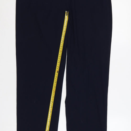Marks and Spencer Women’s Blue Size 12 Long Straight Trousers
