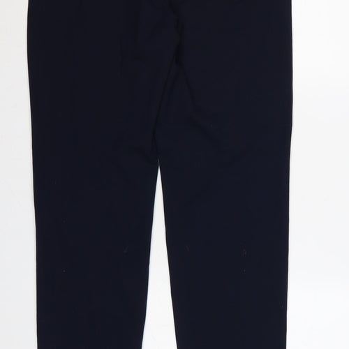 Marks and Spencer Women’s Blue Size 12 Long Straight Trousers