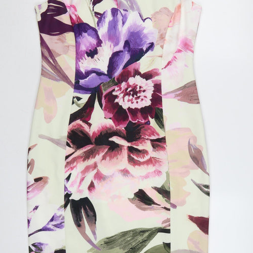 Roman Women's Multicoloured Floral Knee Length Sheath Dress Size 12