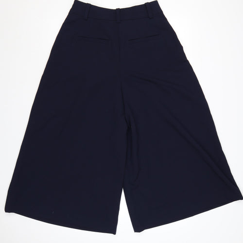 Boden Womens Navy Wide-Leg Culotte Trousers UK 12 Polyester Blend