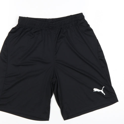 Puma Men's Black S Athletic Training Shorts Quick Dry Polyester