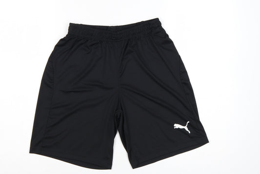Puma Men's Black S Athletic Training Shorts Quick Dry Polyester