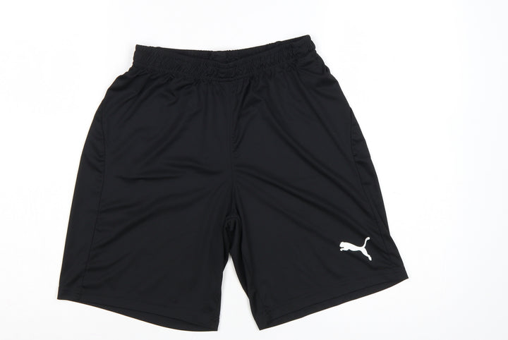 Puma Men's Black S Athletic Training Shorts Quick Dry Polyester